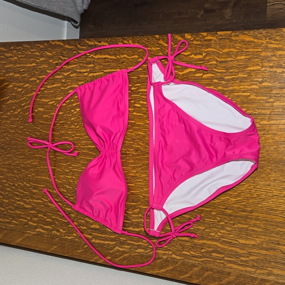 Victoria's Secret Pink Bikini Size Medium Top, Large Bottom - Picture 2 of 11